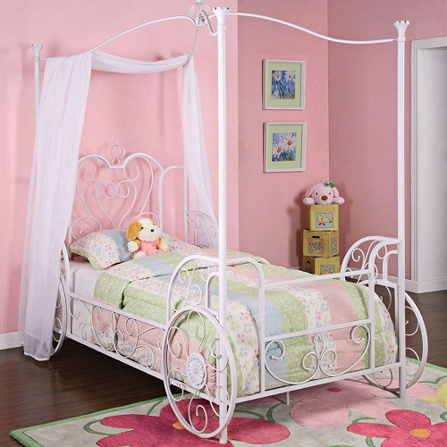 Item # 1061TB Carriage Canopy Twin Size Bed