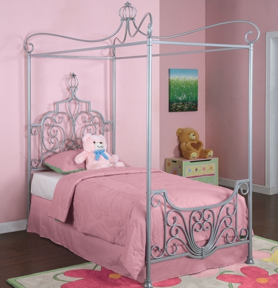 Item # 1066TB Canopy Twin Size Bed