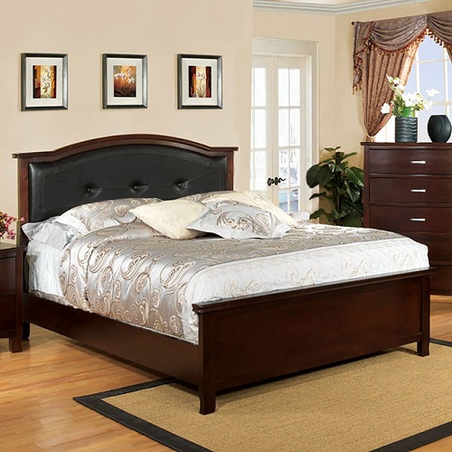 Item # 050Q Padded Leatherette Headboard Queen Bed