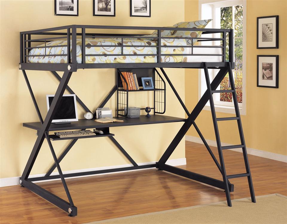 354-117 Z-Bedroom Full Size Study Loft Bed
