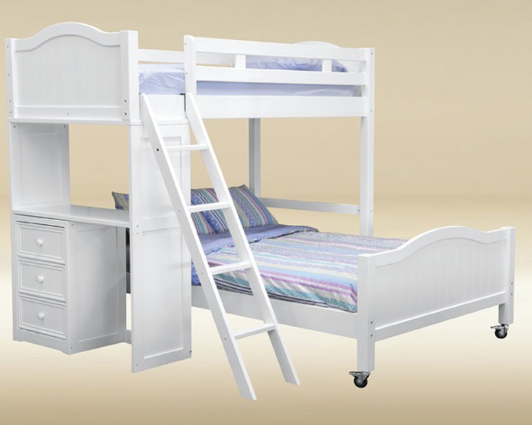046A TF-LB-BB-W Twin/Full Loft Bed 