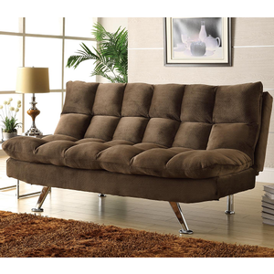 Item # 002FN Sofa Bed - Finish: Chocolate Textured Plush Microfiber Cover<br><br>Dimensions: <br><br>Sofa: 70.5 x 36 x 35H<br><br>Bed: 70.5 x 49 x 19.5H