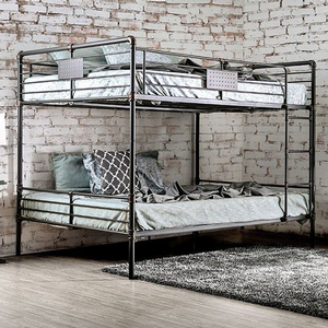 TQ Bunkbed 002 - Finish: Antique Black<br><br>Available in Twin/Twin, Full/Full & Full/Queen<br><br>Dimensions: 82 5/8L x 64 5/8W x 68 1/8H