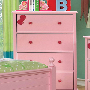 Item # 017CH Chest - Finish: Pink<br><br>Available in White Finish<br><br>Dimensions: 29W x 17D x 42H
