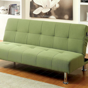 Item # 024FN Futon Sofa - Finish: Green<br><br>Available in Gray, Blue, Dark Teal & Ivory Fabric<br><br>