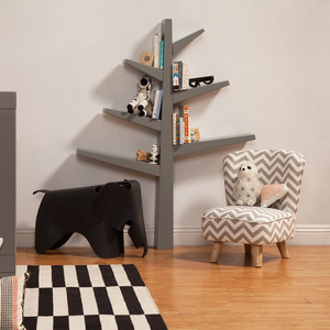 Item # 045BC Tree Bookcase - Finish: Grey/Cool Mint<br><br>Available in Grey, White & Green Finish<br><br>Dimensions: 6