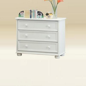 Item # 057CH 3 Drawer Chest Bead Board in White 