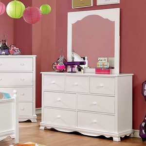 Item # 062DR 7 Drawer Dresser in White - Finish: White<br><br>Available in Pink Finish<br><br>Dimensions: 48
