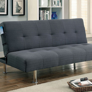 Item # 069FN Gray Futon - Finish: Gray<br><br>Available in Blue, Dark Teal, Green & Ivory<br><br>