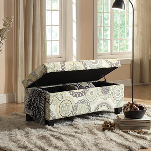 Item # 078SB Lift-Top Storage Bench - Finish: Floral<br><br>Available in Leopard<br><br>Dimensions: 43 x 17 x 18H