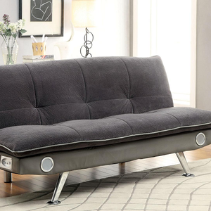 Item # 086FN FUTON SOFA - Finish: Gray<br><br>Available in Dark Brown
