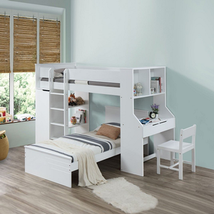 Item # A0106T - Finish: White<br><br>Loft Bed Sold Separately<br><br>Dimensions: 77 x 41 x 32H