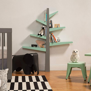 Item # 129BC Tree Bookcase - Finish: Grey/Cool Mint<br><br>Available in Grey, White & Green Finish<br><br>Dimensions: 6