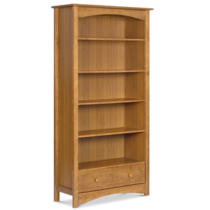 Item # 145BC - Finish: Chestnut<br><br>Available in White, Espresso, Ebony & Slate<br><br>Dimensions: 36.25 L x 14.25 W x 70.25 H<br><br>Assembled Weight: 97lbs<br><br>Shelf Measurements: 30.5 L x 12.25 W<br><br>Drawer Measurements: 28.5 L x 11.25 W x 4.5 H