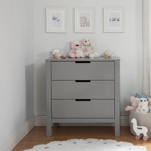 SD Baby 002 - Finish: Grey<br><br>Available in White, Grey/White & Washed Natural<br><br>Dimensions: 34 L x 18 W x 34 H<br><br>Assembled Weight: 66lbs<br><br>Interior Drawer Measurements: 13.25 D x 5 H x 27.25 W