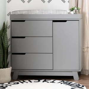 SD Baby 008 - Finish: Grey<br><br>Available in Grey/White, Washed Natural/White, Espresso/White, White & Black/Natural Walnut<br><br>Dimensions: 39.50 L x 19.25 W x 36.75 H