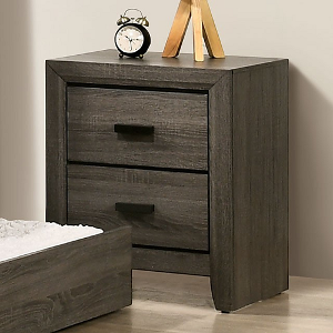 Nightstand 001 - Finish: Gray<br><br>Dimensions: 19 W X 16 3/8 D X 24 H