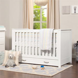 Item # 214CRB - Finish: White<br><br>Available in Slate & Hazelnut finish<br><br>Assembled Dimensions: 56.5 x 30.125 x 35.875<br><br>Slat strength: 135 lbs<br><br>Interior Crib Measurements: 52.125 L x 28.125 W<br><br>Front-rail measurements (top to floor): 34.875H