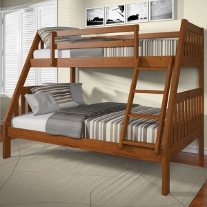 TF Bunkbed 022 - Finish: Oak<br><br>Available in Espresso & White Finish<br><br>Slats System Included<br><br>Dimensions: 78