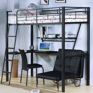 Item # MLB011 Twin Loft Bed With Desk 