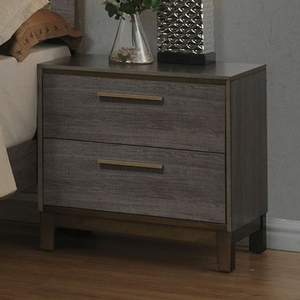 Item # A0326NS - Style Contemporary<br>
Color/Finish Two-tone antique gray<br>
Material Solid wood, others<br>
Product Dimension<br>
Night Stand 23 5/8