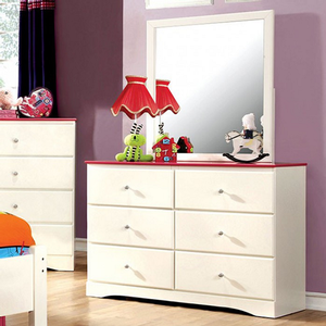 Item # A0168M - Finish: White/Pink<br><br>Dresser Sold Separately<br><br>Dimensions: 32 1/4