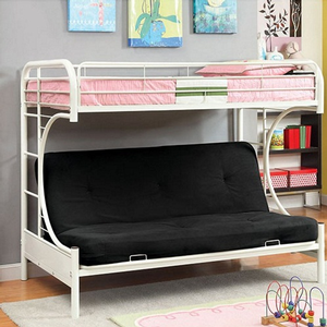 Item # A0022MBB - Finish: White<br>Upper Bed Clearance: 38H<br>Dimensions: 79