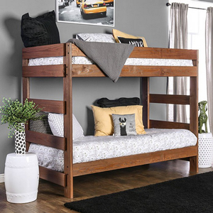 TT Bunkbed 019 - <br>Finish: Rustic<br><br>Available in Full/Full<br><br>Dimensions: 80 L X 41 W X 62 H
