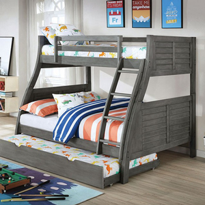 TF Bunkbed 017 - Finish: Antique Gray<br><br>Available in Antique White<br><br>Dimensions: 79 1/8