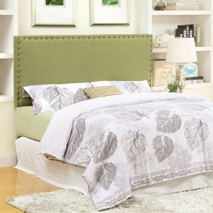 Item # 243HB Green Upholstered Headboard - Availalbe in Twin & Queen Headboard (Full Size Compatible)<br><br>Padded Linen-like Fabric<br><br>