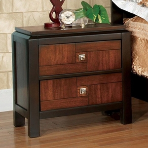Item # A0346NS - Style Transitional<br>
Color/Finish Acacia/Walnut. Material Solid wood, wood veneer, others<br>
Hardware Nickel square knob<br>
Nightstand 24
