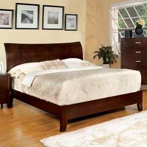 Item # 051Q Queen Bed - Available in Full Size<br><br>Contemporary Style<br><Br>Curved Edge <br><br>Flared Headboard in 2 
Designs