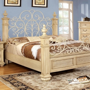 Item # 063Q Queen Bed Floral Design