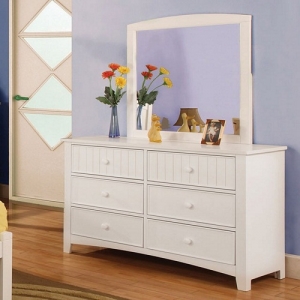 Item # 090DR Dresser - Finish: White<br><br>**Mirror Sold Separately**<br><br>Dimensions: 48