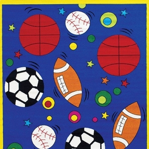 Item # 05 Sports Rug - Color/Finish Multi-Colored<br>
Material Nylon<br>
Product Dimension Area Rug 5'X7