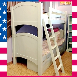 Item # US0011 Twin over Twin Haley Arch bed - Made in USA<br><br>Durable & Super Strong<br><br>Available in 33 Different Color<br><br>Modifications Available<br><br>Made to order<br><br>Optional Storage or Trundle<br><br>Available in Twin, Full or Queen Size