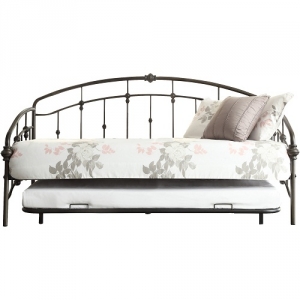 Item # 011MBD Metal Daybed W/ Trundle