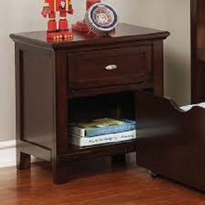 Item # A0349NS - Style Transitional<br>
Color/Finish Brown Cherry<br>
Material Others, solid wood, wood veneer<br>
Hardware Nickel<br>
Length 18 7/8<br>
Width 15 3/4<br>
Height 21 1/2<br>
Product Dimension<br>
Night Stand 18 7/8
