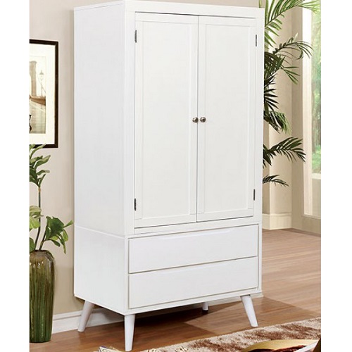 Item # 001AM Modern Armoire in White