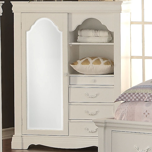 Item # 014AM Armoire w/ Mirror and Storage Drawers