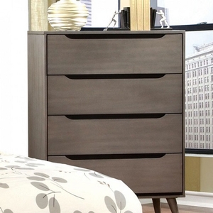 Item # 005CH Modern Chest in Gray - Finish: Gray<br><br>Available in White, Black or Oak Finish<br><br>Dimensions: 34