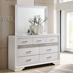 Item # 006DR - Finish: White<br><br>Mirror Sold Separately<br><br>Dimensions: 63W x 16.50D x 38.75H
