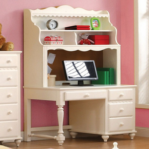 Item # 029HC Princess Style Hutch - Finish: White<br><br>Desk Sold Separately<br><br>Dimensions: 46