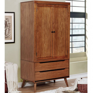 Item # 031AM Modern Armoire in Oak - Finish: Oak<br><br>Available in White, Black or Gray<br><br>Dimensions: 36