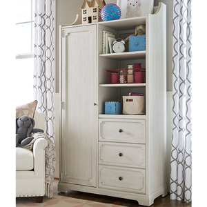 Item # 036AM ARMOIRE - Finish: Alabaster<br><br>Dimensions: 39