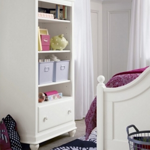Item # 014BC Bookcase - Three adjustable shelves<br><br>Easy cord access<br><br>