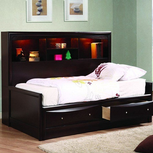 Item # A0006WD - Finish: Cappuccino<br>Available in Full Size, Queen Size & King Size Bed<br>77.75L x 51.5D x 50.5H