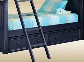 SU07-BB-BLUE 2 Drawer Under Bed in Blue - L75