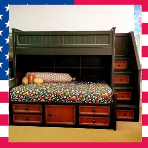 Item # US0002 Twin over twin Collin's loft bed - Made in USA<br><br>Durable & Super Strong<br><br>Available in 33 Different Color<br><br>Made to order<br><br>Modifications are available<br><br>Sizes Available: Twin/Full/Queen